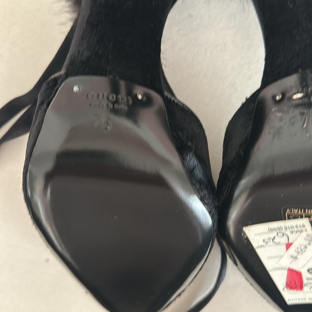 Tom Ford Gucci Mink Python Velvet Heels 7 NWT - Picture 10 of 15